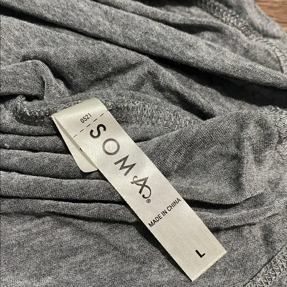 Soma Super Soft 2-Pc Pajama Top & Pants set size L - Picture 6 of 13